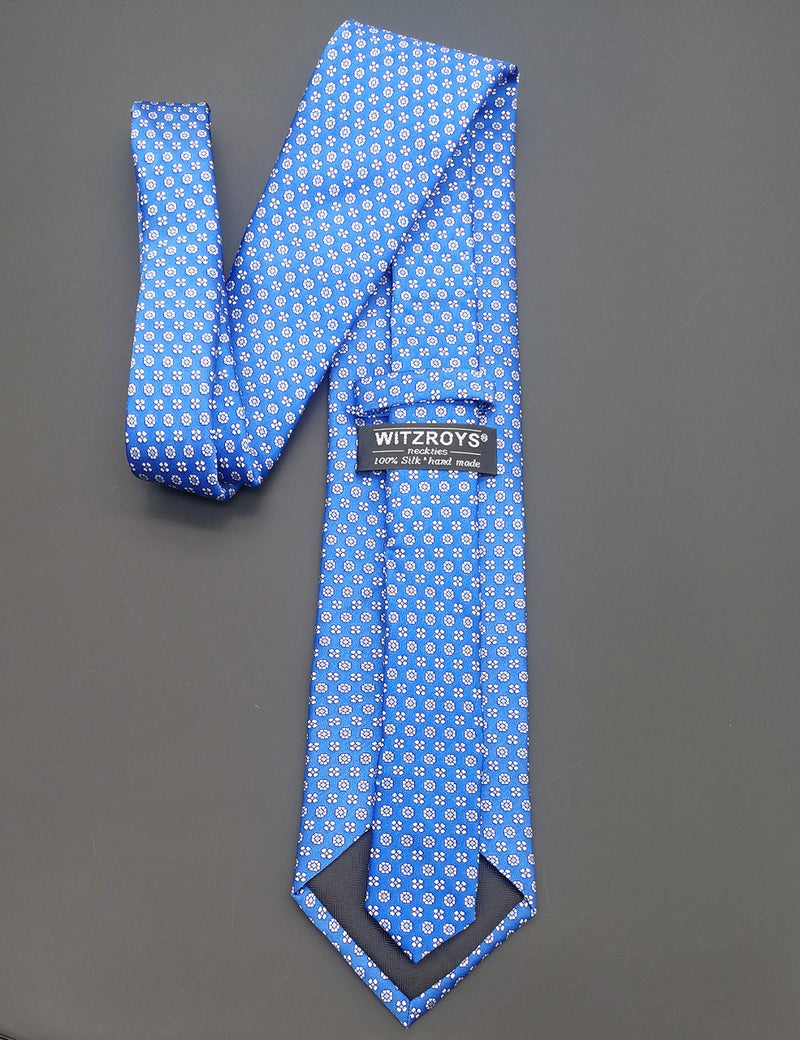 WITZROYS 100% Silk Ties for Men Handmade Neckties with Snowflakes Printed+Gift box â€¦ - Image 4